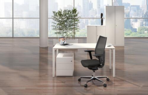 Bisley Rollcontainer Note, 3 Schublade(n), silber/silber