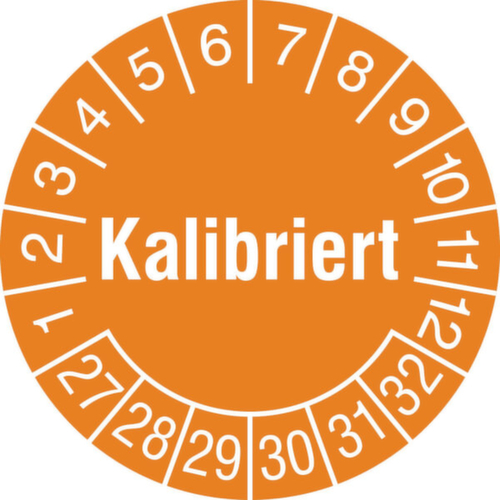 Prüfplakette mit Jahresfarbe