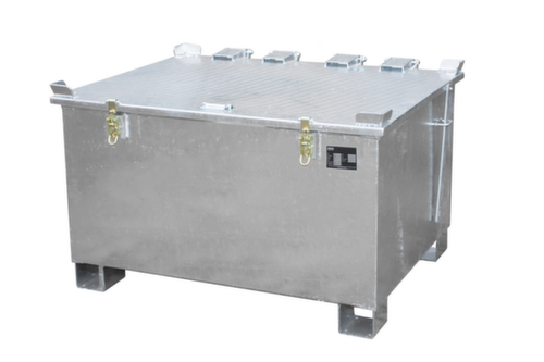 Bauer Lithium-Ionen Lagerbehälter LIL280 mit Brandschutz-Füllmaterial, Inhalt 280 l