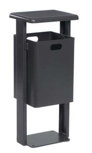 Abfallbehälter mit Schutzdach