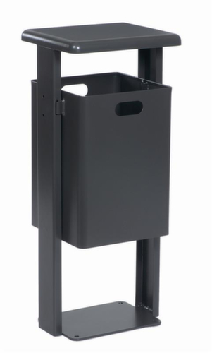 Abfallbehälter mit Schutzdach