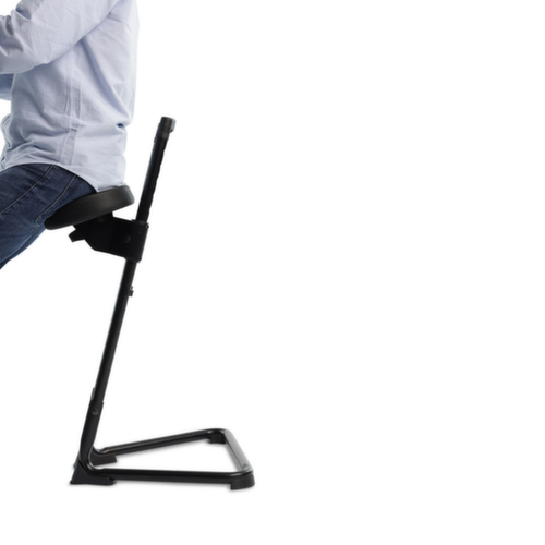 UDOBÄR Schwenkbare Stehhilfe mit automatischer Rückstellung, Sitzhöhe 610 - 830 mm