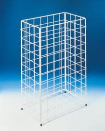 CWS Drahtgitter-Papierkorb, 60 l, weiß