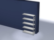 hofe System-Steckregal in Standard Bauart, Höhe x Breite x Tiefe 2000 x 1310 x 435 mm, 5 Böden