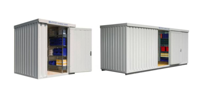 Bungalows et conteneurs de stockage