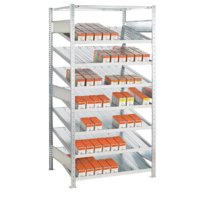 Scaffali di preparazione