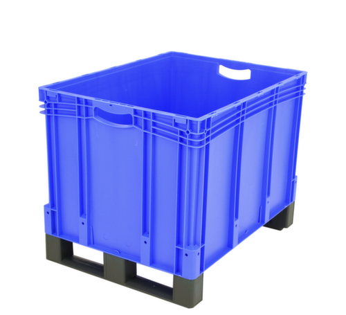 BITO Euronorm-Stapelbehälter mit Doppelboden, blau, Inhalt 206 l