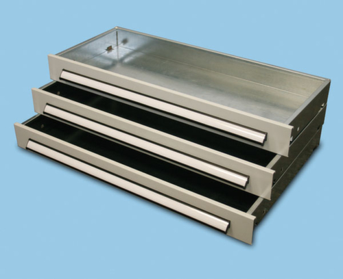 META Schublade für Systemregal, Höhe x Tiefe 100 x 500 mm