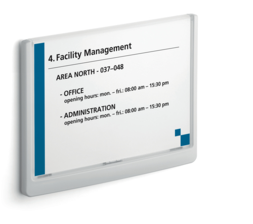 Durable Türschild Click Sign mit farbigem Rahmen, Hochformat 148,5