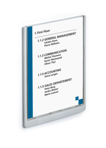 Durable Türschild Click Sign mit farbigem Rahmen, Hochformat 297