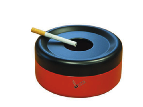 Sicherheits-Tischascher, Höhe x Ø 70 x 150 mm, rot