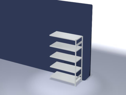 hofe Traversenregal in schwerer Bauart, Höhe x Breite x Tiefe 2000 x 1310 x 635 mm, 5 Böden