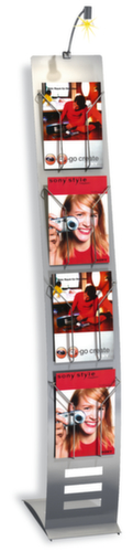 Infoständer, Höhe x Breite x Tiefe 1650 x 260 x 420 mm
