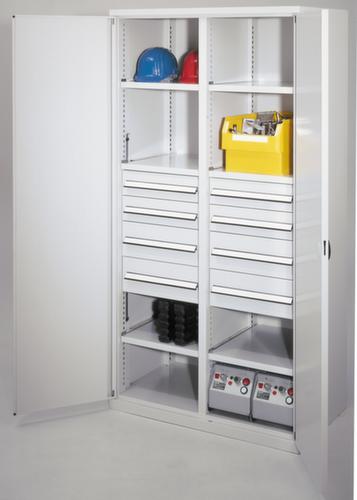 Kappes Schwerlast-Flügeltürenschrank RasterPlan® extra tief + mit Mitteltrennwand, Breite 1000 mm