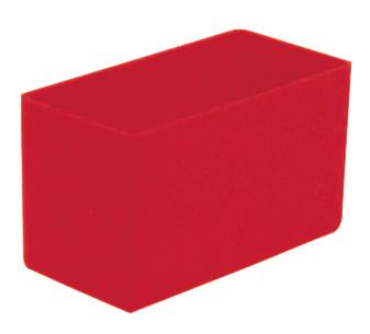 Einsatzkasten, rot, Länge x Breite 108 x 54 mm
