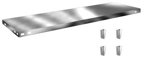 hofe Fachboden für Lagerregal, Breite x Tiefe 1300 x 400 mm