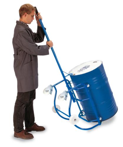 Rollcart Fasskippbock mit Auflage mit Walzen, für 1 x 200-Liter-Fass