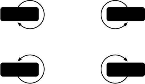 VARIOfit 4 Lenkrollen für Transportwagen