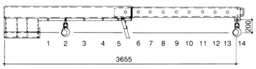 Bauer Starrer Teleskop-Kranarm