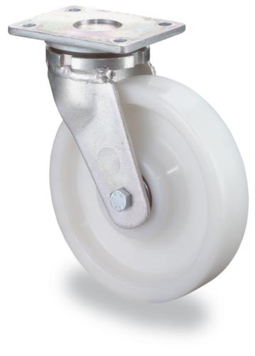 BS-ROLLEN Schwerlast-Lenkrolle aus Kunststoff, Traglast 1200 kg, Kunststoff-Bereifung