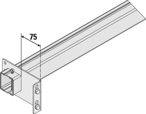 Durchschubsicherung für freistehende Einfach- oder Doppelregale