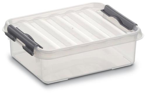 Stapelbare Aufbewahrungsbox transparent