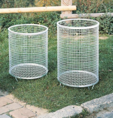 Drahtgitter-Behälter, 63 l, RAL6010 Grasgrün