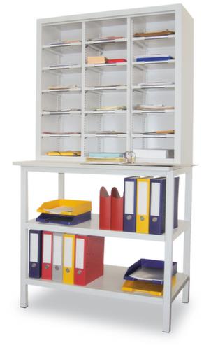 PAVOY Post-/Sortierregal Basis, Breite 1000 mm, 18 Fächer