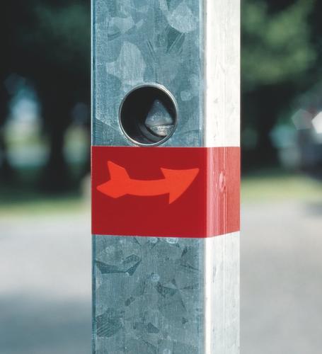 Sperrpfosten mit spitzem Kopf, Höhe 900 mm, zum Einstecken mit Bodenhülse