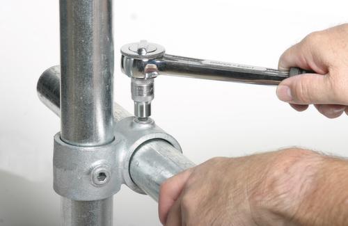 Eckverbinder 90° mit 1 Durchgang und 2 Abgängen