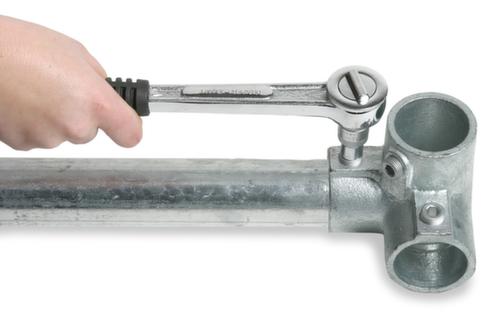 Eckverbinder 90° mit 1 Durchgang und 2 Abgängen