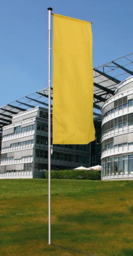 Fahnenmast mit Hissvorrichtung innen und Bodenhülse