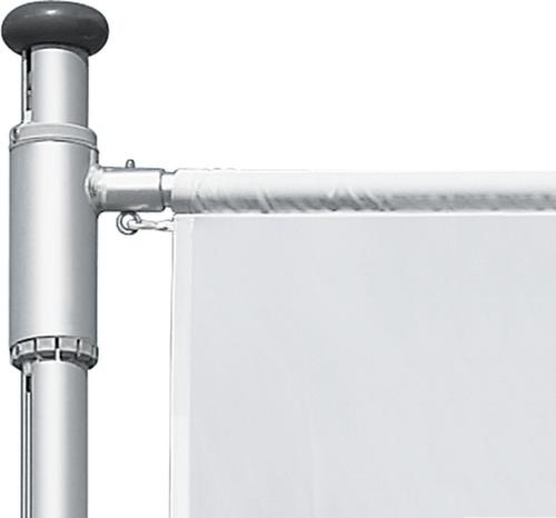 Fahnenmast mit Hissvorrichtung innen mit Handkurbel