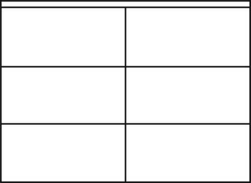C+P Büro-Schiebetürenschrank ERGO lichtgrau mit Abdeckplatte