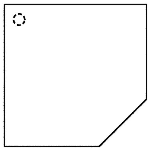 Verkettungselement Up and Down, Breite x Tiefe 1200 x 1200 mm, Platte grau