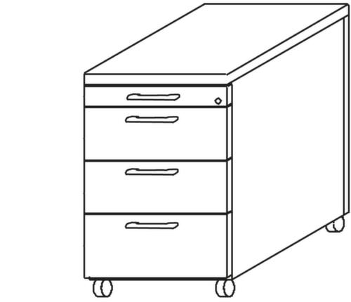 Gera Rollcontainer Pro, 4 Schublade(n)
