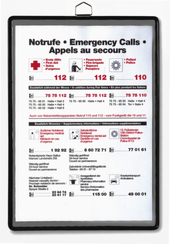 tarifold Aushangtasche tview, DIN A5, Rahmen mit Metallöse