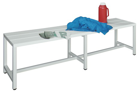 PAVOY Umkleidebank Basis mit Kunststoffleisten