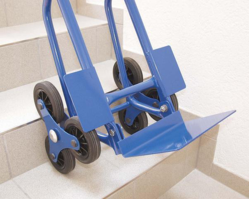 3-Stern-Treppenkarre, Traglast 175 kg, Schaufelbreite 280 mm, Vollgummi-Bereifung
