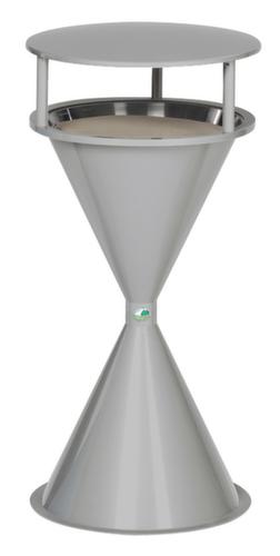 Schutzdach für Standascher, RAL9006 Weißaluminium