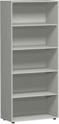 Gera Büroregal Milano, Breite 800 mm, 5 OH, lichtgrau