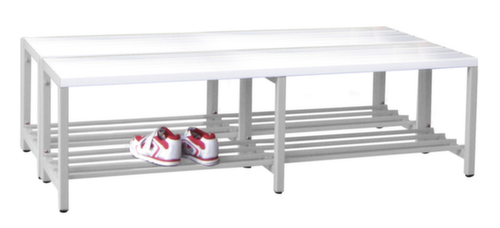 PAVOY Umkleidebank Basis mit Kunststoffleisten