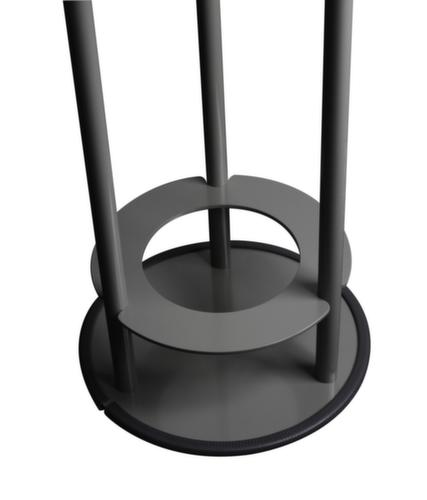 Raucher-Stehtisch, Ø 675 mm, Platte RAL9007 Graualuminium