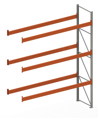 META Palettenregal MULTIPAL für 16 Paletten, 3685 mm breit, 4 Lagerebenen