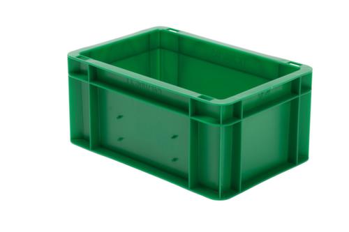 Euronorm-Stapelbehälter Wände + Boden geschlossen, grün, Inhalt 5,5 l