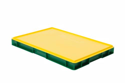 Euronorm-Stapelbehälter Wände + Boden geschlossen, grün, Inhalt 9,5 l