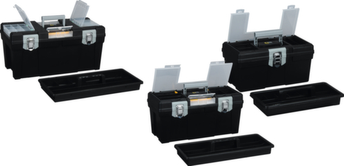 Allit Werkzeugkasten McPlus Promo S 16 aus PP in schwarz