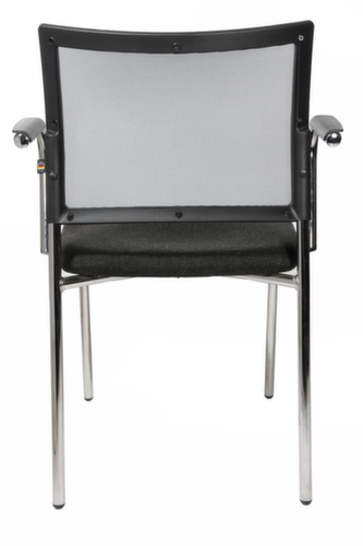 Topstar Besucherstuhl Visit 10 mit Netzrücken, Sitz Stoff (100% Polypropylen), anthrazit