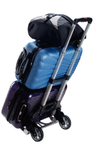 BS-ROLLEN Klappbare Alu-Paketkarre, Traglast 70 kg, Gummi-Bereifung