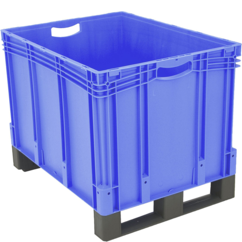 BITO Euronorm-Stapelbehälter mit Doppelboden, blau, Inhalt 206 l